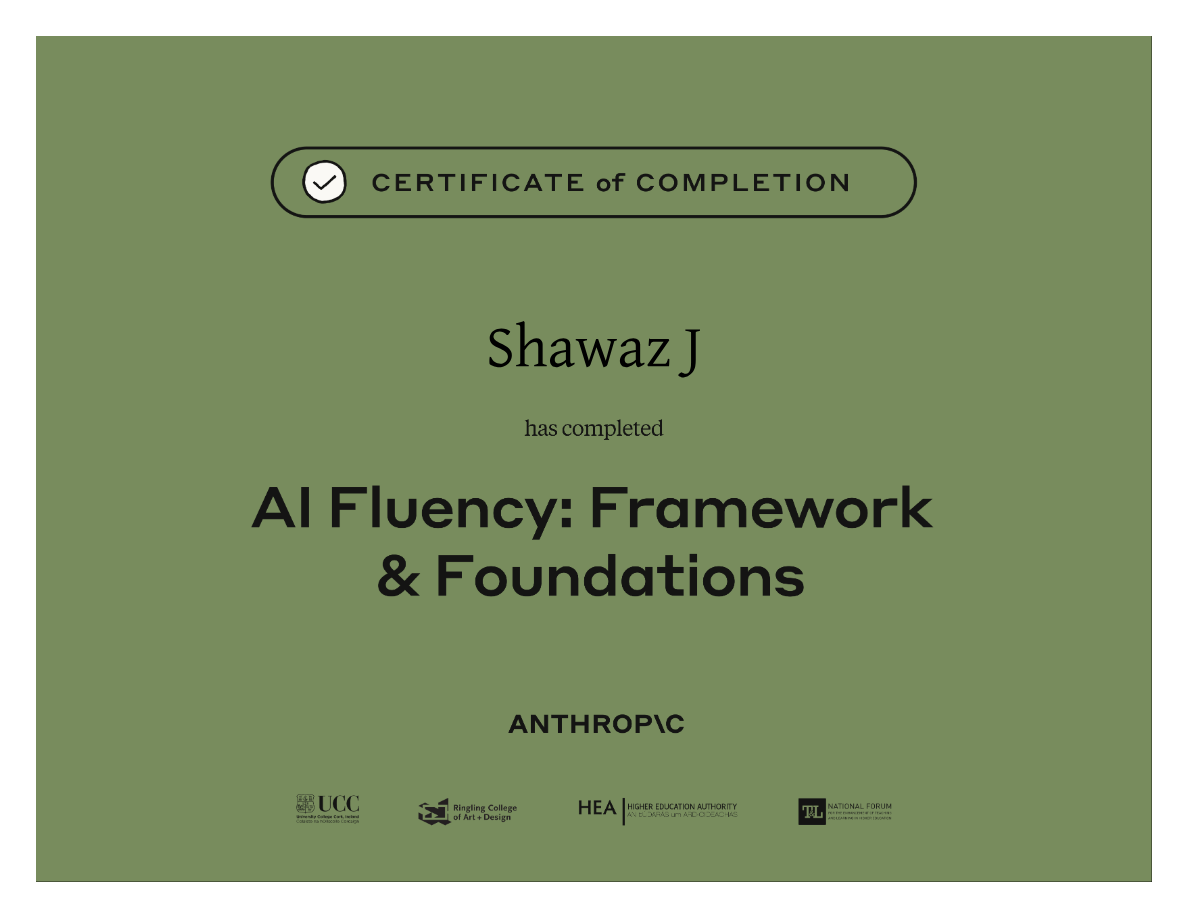 AI Fluency Certification